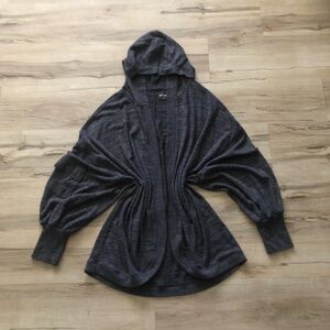 Torrid Dark Gray Hooded Cardigan